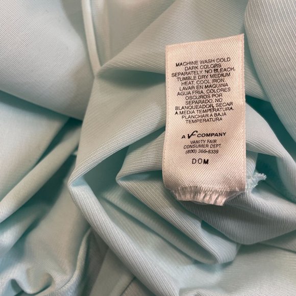 Vintage Vanity Fair Nylon Button Up Robe Nightgown Housecoat S US Blue Lot of 3 - Picture 8 of 8